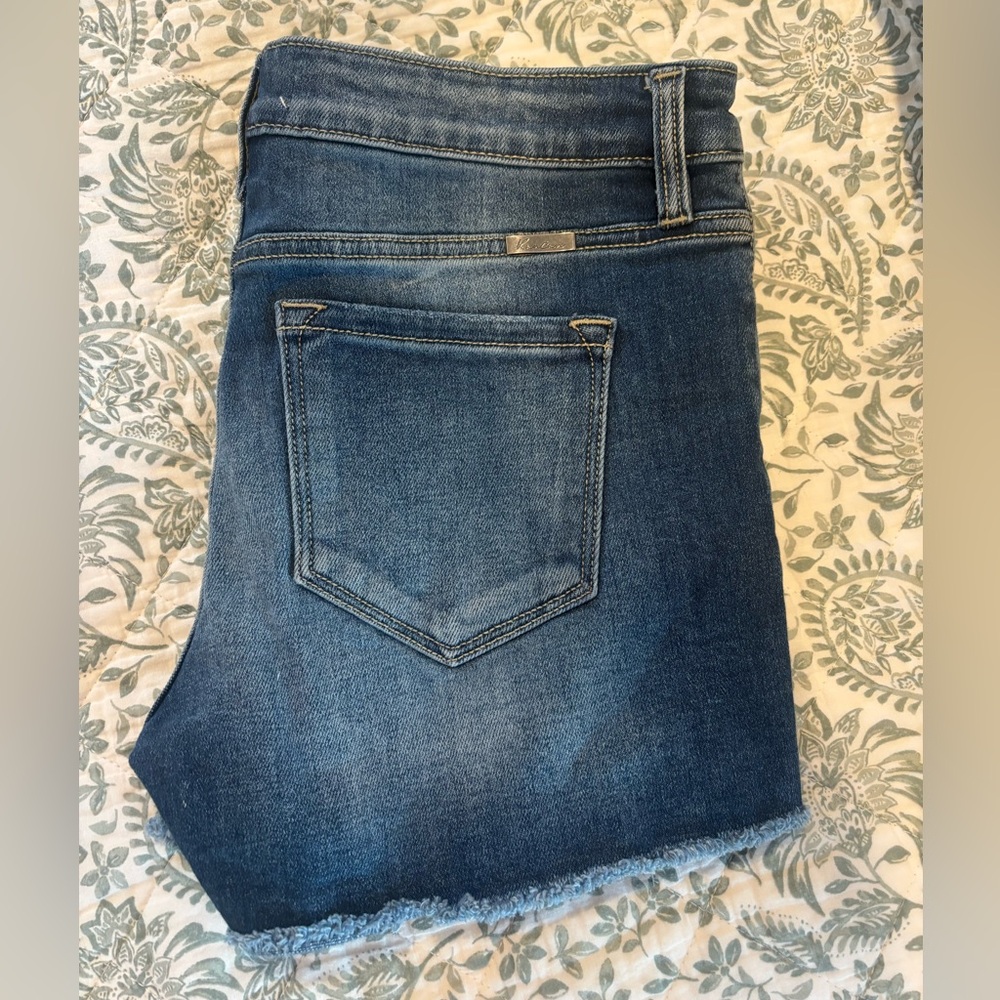 KanCan Blue Distressed Denim Shorts - Picture 5 of 5